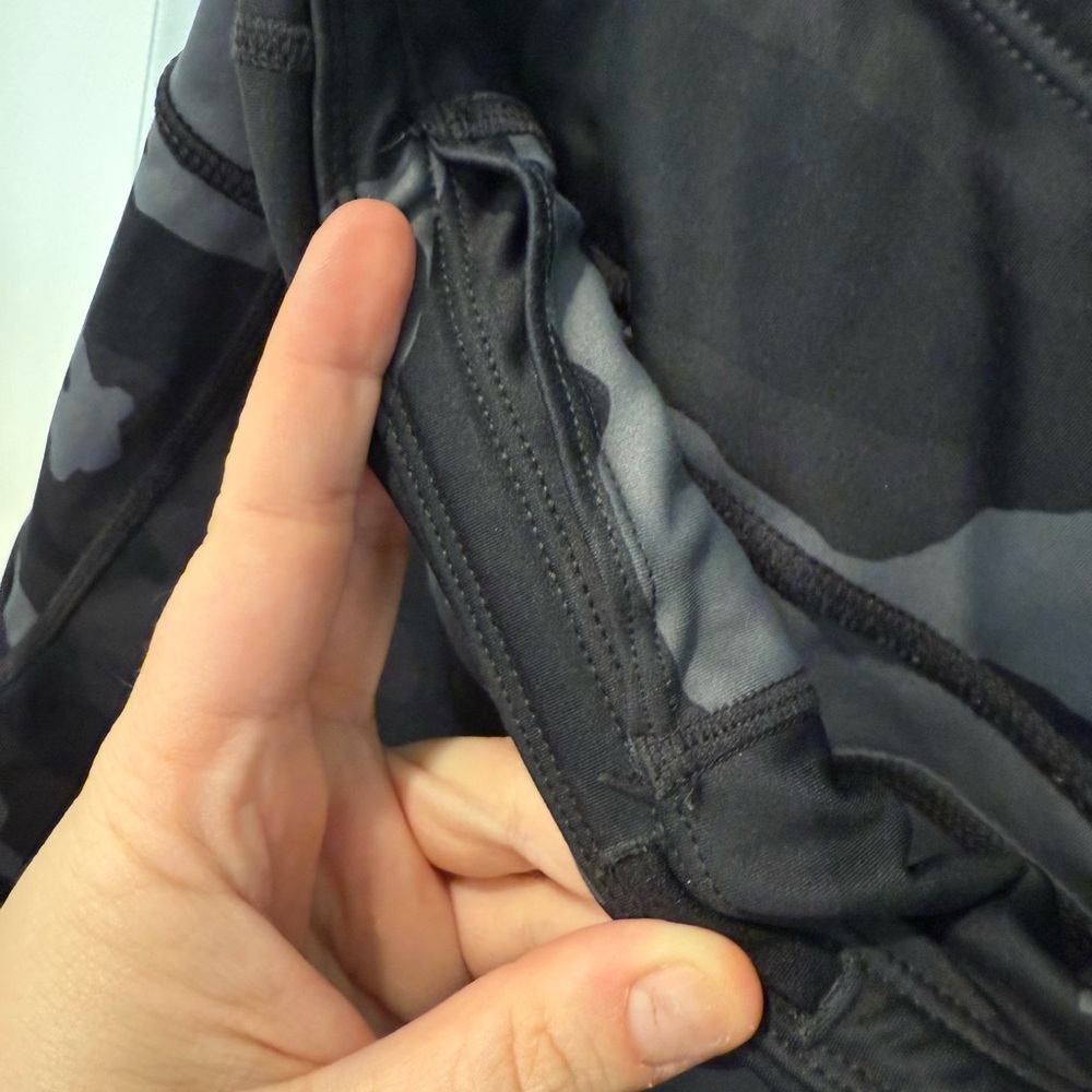 Athleta Black and Gray Camo Leggings - Picture 3 of 7